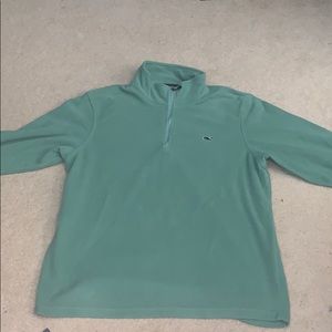 Green vineyard vines fleece pullover